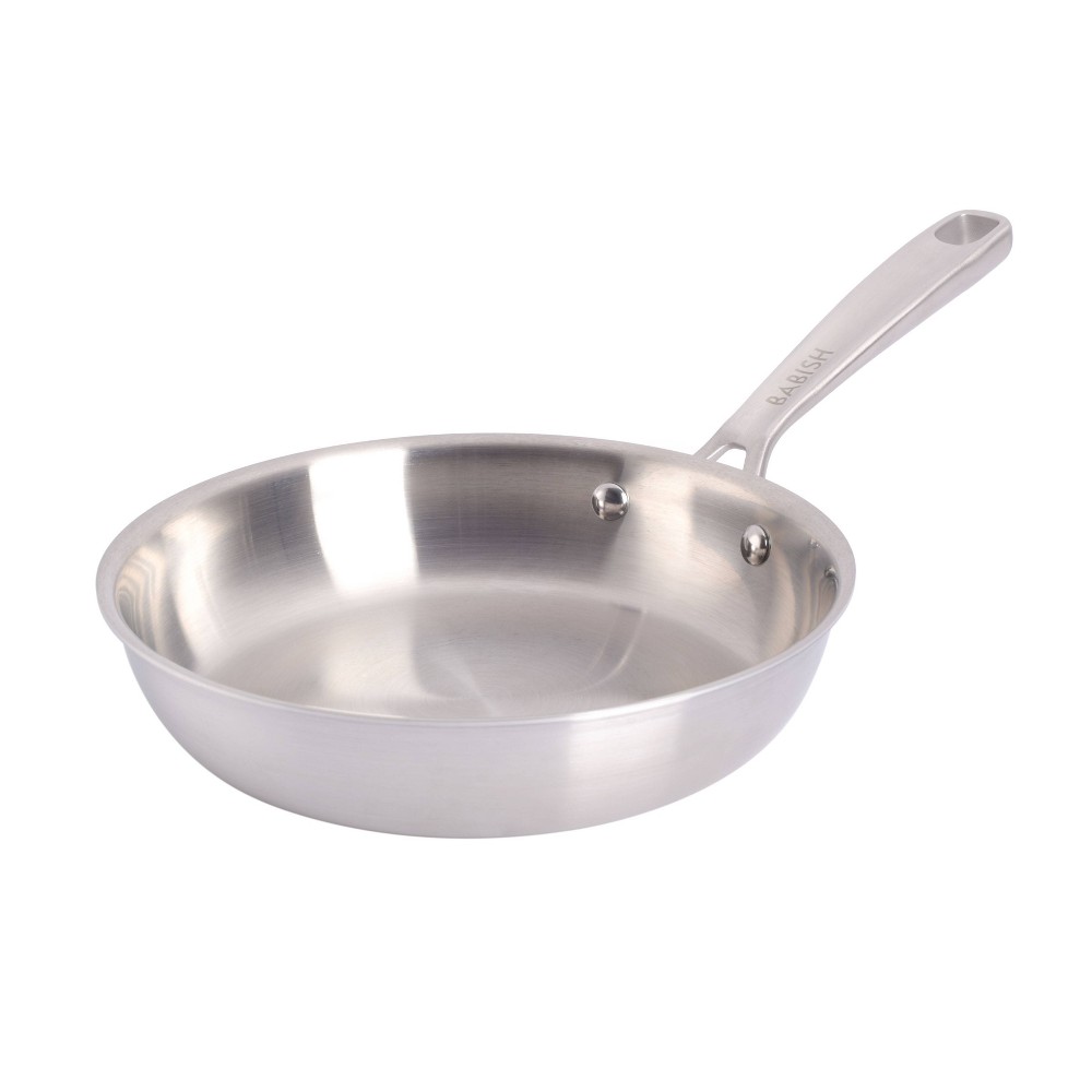 Gibson Home Babish 8 Stainless Steel Triply Professional Grade Frying Pan