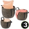 mDesign Woven Seagrass Braided Home Storage Basket Bin, Set of 3 - image 2 of 4