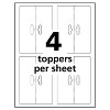 Avery Printable Bag Toppers with Bags 1 3/4 x 5 White 40/Pack 22801 - 3 of 4