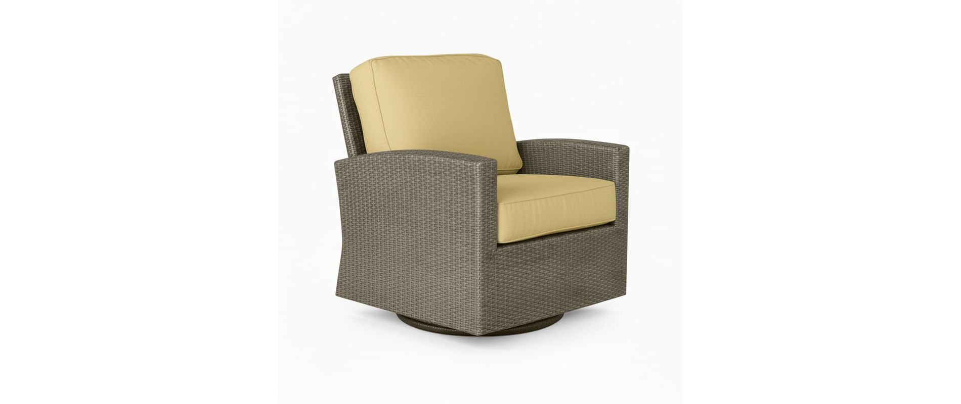 Covers & All Cabo 31 in W Swivel Glider Club Chair, Jacobean Wicker w / Sunbrella