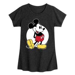 Girls' - Disney - Mickey Classic Fitted Short Sleeve Graphic T-Shirt - 1 of 4