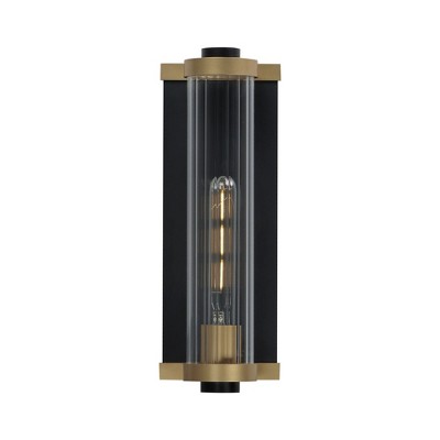 Maxim Lighting Opulent 2 - Light Wall Light in  Black/Antique Brass