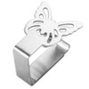 The Lakeside Collection Set of 4 Stainless Steel Butterfly Tablecloth Holders - 2 of 4