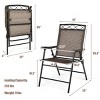 Tangkula 2PCS/4PCS Folding Camping Chair Patio Chairs for Backyard, Garden, Beach with Armrest & Backrest - image 4 of 4