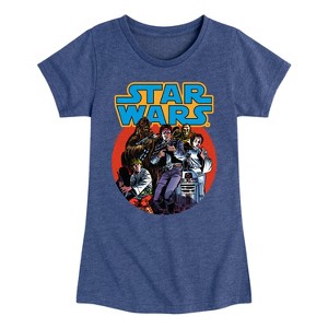Girls' - Star Wars - Han Solo Comic Toddler And Youth Girls Fitted Short Sleeve Tee Fitted Short Sleeve Graphic T-Shirt - 1 of 3
