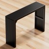 KIGFTSOD 46" Solid Wood Narrow Console Table Nature for Living Room, Foyer - 3 of 4
