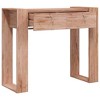 vidaXL Console Table Teak Solid Teak Wood 35.4 in - 3 of 4