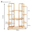 Artloge 9 Tier Bamboo Plant Stand Multi-Layer Flower Potted Holder Rack Tall Display Shelf Unit for Indoor Outdoor Garden Yard Patio Balcony - 3 of 4