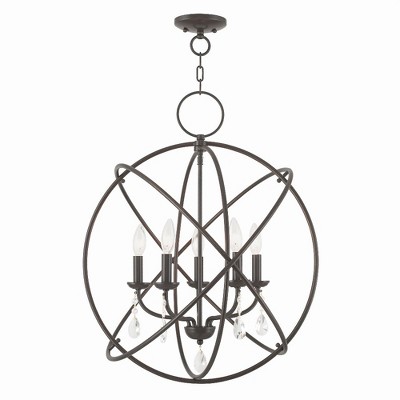 Livex Lighting Aria 5 - Light Chandelier in  English Bronze