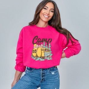 Simply Sage Market Camp Happy Sweatshirt - 1 of 4