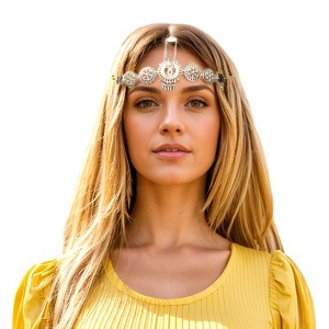Unique Bargains Metal Tassels Headpiece 1 Pc - 1 of 4