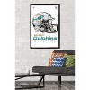 Trends International NFL Miami Dolphins - Drip Helmet 20 Framed Wall Poster Prints - 2 of 4