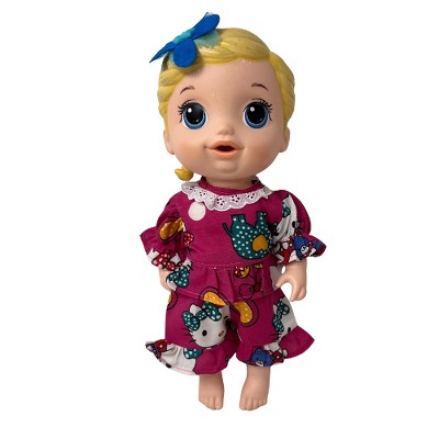 Hello Kitten Pajamas for 12-Inch Baby Alive and Little Baby Dolls