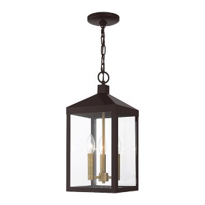 Livex Lighting Nyack 3 - Light Pendant in  Bronze - 1 of 2
