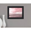 HomeRoots Pink Beach Emotions Black Framed Print Wall Art - 2 of 4