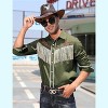 Clearlove Men’s Western Slim Fit Denim Shirt with Long Sleeves, Fringe Detailing, and Rose Embroidery - 4 of 4