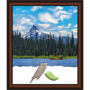 Amanti Art Cyprus Walnut Narrow Wood Picture Frame - 1 of 4