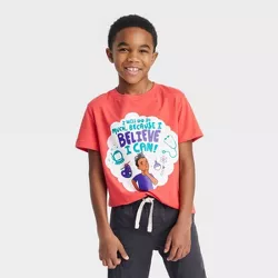 Boys' Short Sleeve 'Believe I Can' Graphic T-Shirt - Cat & Jack™ Red