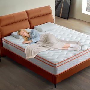 Whisen 12" Twin XL Hybrid Mattress, Pressure Relief Breathable Mattress, Medium Firm Memory Foam - 1 of 4