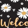 Ashley Productions® The Original Fun Mat™, Welcome Mat, 18" x 30", Daisies Welcome - 4 of 4