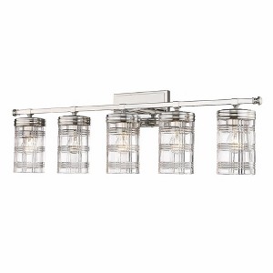Archer 5-Light Vanity Wall Sconce - Elegant Transitional Design for Classic Bathrooms - 1 of 4