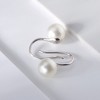 Drop Hook Earrings for Women Simulated Pearl Sterling Silver Ginger Lyne Collection - 4 of 4