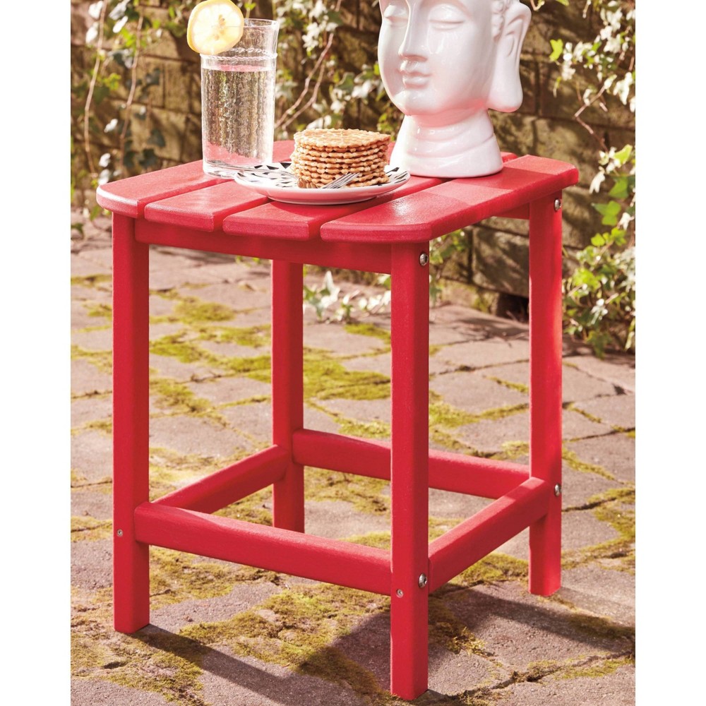 Sundown Treasure Rectangular End Table Red Signature Design by Ashley