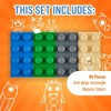 Strictly Briks Classic Bricks Starter Kit, Blue, Green, Gray, and Sand, 96 Pieces, 2x4 Studs, Compatible with All Major Brick Brands - 3 of 4