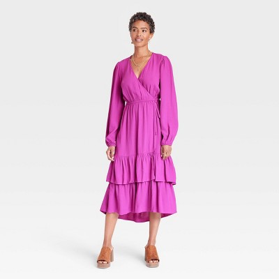 Women's Long Sleeve Wrap Dress - Knox Rose™