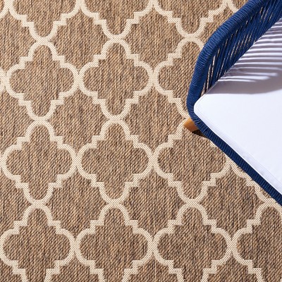 Coastal Charm Easy-Care Beige Synthetic 2' x 8' Runner Rug