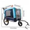 VisioGear Outdoor Foldable Pet Stroller, Dog Stroller with Mesh Screen Layer for Elder Pets, Blue & Black, 53.9"*21.6"*34.2" - 3 of 4