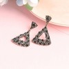 SOHI Women's Gold Triangle Drop Earrings - 2 of 3