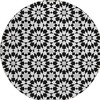 Black Gray And Silver Floral Medallion Washable Indoor Outdoor Area Rug - 4 of 4