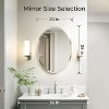 20x28 Inch Oval Frameless Bathroom Mirror, Beveled Edge for Over Sink and Vanity Placement - 2 of 4