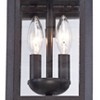 Franklin Iron Works Bransford Mission Outdoor Wall Light Fixture Black Specked Gray 17" Clear Glass Panels for Post Exterior Barn Deck House Porch - 3 of 4