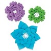Happily Ever Elementary Creatively Inspired Blue, Purple, Green Flowers Dimensional Accent, 3 Per Set, 3 Sets - 2 of 4
