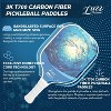 Luzz Pickleball Paddles, T700 Carbon Fiber Pickleball Paddle Sandblasted Surface with Honeycomb Core Pickle Ball Rackets for Ultimate Spin & Control - 3 of 4
