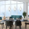 LNC Penstemon 1-Lights Modern  Luxury Cylinder Resin Integrated LED Mini Pendant  Lights, Gold,3.7in/8.7in - 4 of 4