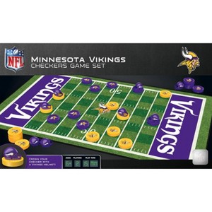 MasterPieces Officially licensed NFL Minnesota Vikings Checkers Board Game for Families and Kids ages 6 and Up - 1 of 4