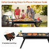NewHome "Portable Foldable Charcoal BBQ Grill with Shelf & Stainless Steel Net for Camping, Picnic & Outdoor" Black - 2 of 4