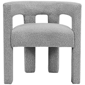 Meridian Furniture,Athena Grey Boucle Fabric Accent/Dining Chair - 1 of 4