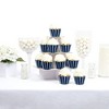 Big Dot of Happiness Navy Stripes - Simple Party Decorations - Party Cupcake Wrappers - Set of 12 - 2 of 4
