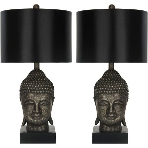 Golden Buddah Table Lamp (Set of 2) - 25 Inch Height - LIT4070 - Dark Gold - Safavieh - 1 of 4