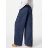 Women's Wide Leg Pants Corduroy High Waist Palazzo Pants Comfy Baggy Trousers - 3 of 4