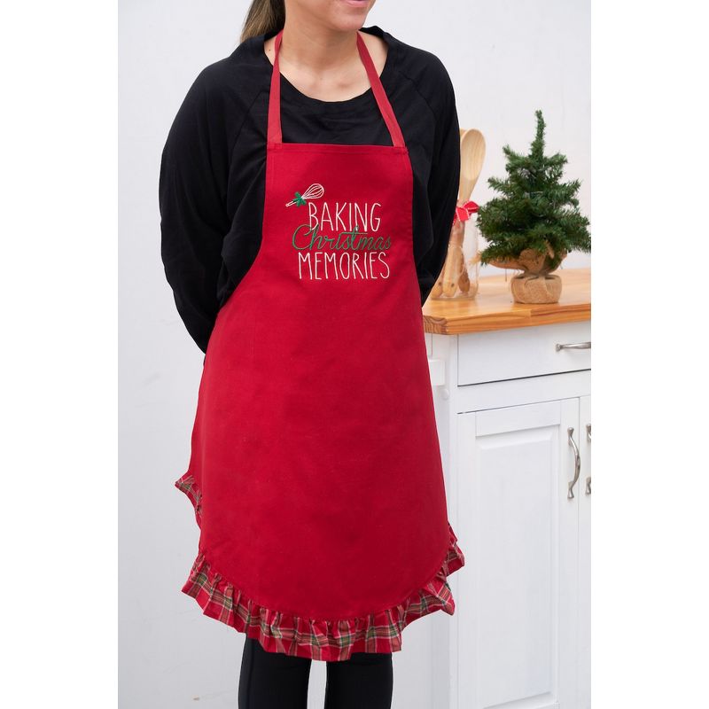 C&F Home Baking Xmas Memories Embroidered Apron, 2 of 5