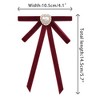 INSPIRE CHIC Women's Pre-tied Velvet Ribbon Heart Beads Bow Tie - 2 of 4