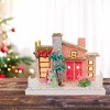 Cody Foster 7.0 Inch Pink Palm Spring House Christmas Putz House , Christmas Decor Mid Century Modern (1PC) - 2 of 4