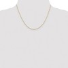 Black Bow Jewelry 1mm 14k Yellow Gold Plated Sterling Silver Cable Chain Necklace, 18 In - 2 of 4