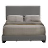 Queen Size Upholstered Platform Bed with Nailhead Trim for Bedroom - 3 of 4