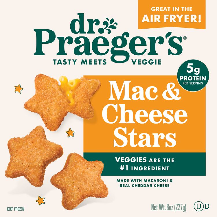 Dr. Praeger's Frozen Mac and Cheese Stars - 8oz, 1 of 4